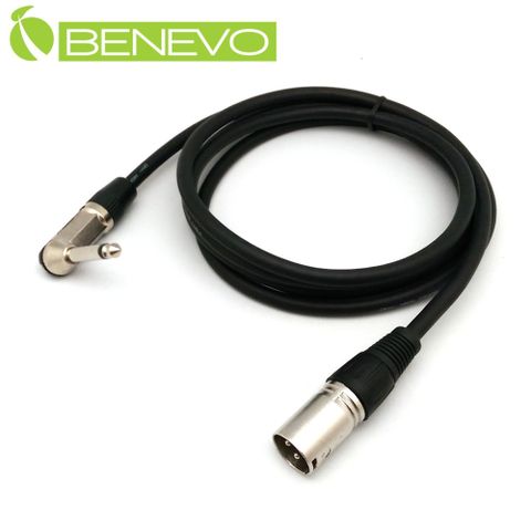 Benevo 2米 6.3MM公頭轉XLR(Cannon接頭)公頭 非平衡式音訊連接線 (BAU02006MLXM)