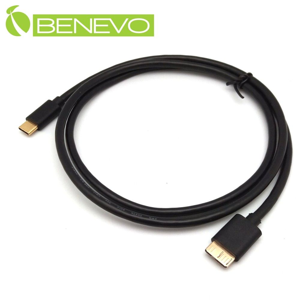 Benevo  1米 USB3.1 Type-C (USB-C) 公對USB3.0 Micro-B公訊號連接線 (BUSB3100CMMCBM)