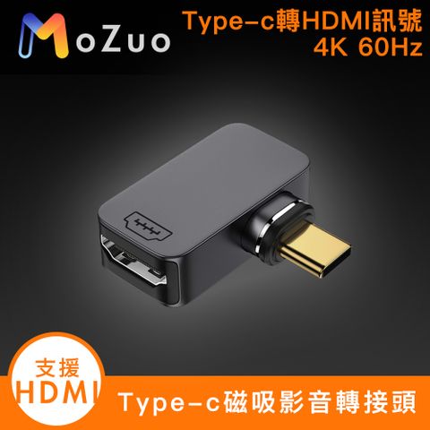 MoZuo 魔宙 Type-c轉DP 4K 60Hz 磁吸 手機/電腦 影音轉接頭