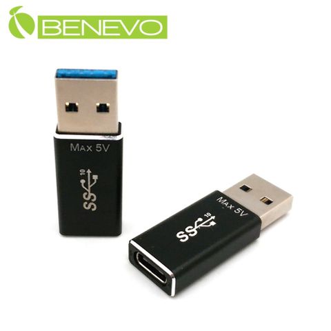 BENEVO晶片版 USB3.1 A公轉Type-C母轉接頭 (BUSB31AMCFA)