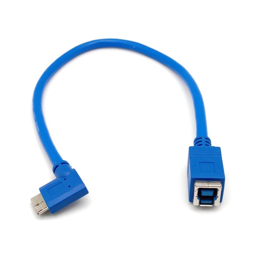  BENEVO 30cm USB3.0 B(母)對右彎Micro USB3.0(公)訊號連接線 (BUSB3030BFMCBMR)