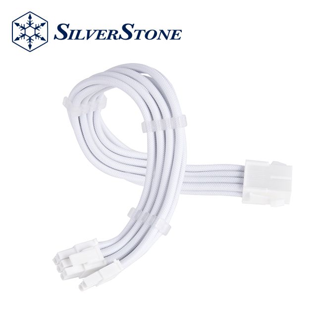 SilverStone 銀欣  SST-PP07E-PCI8W-V2 標準延長電源線材, 1 x PCIe 8pin (6+2)