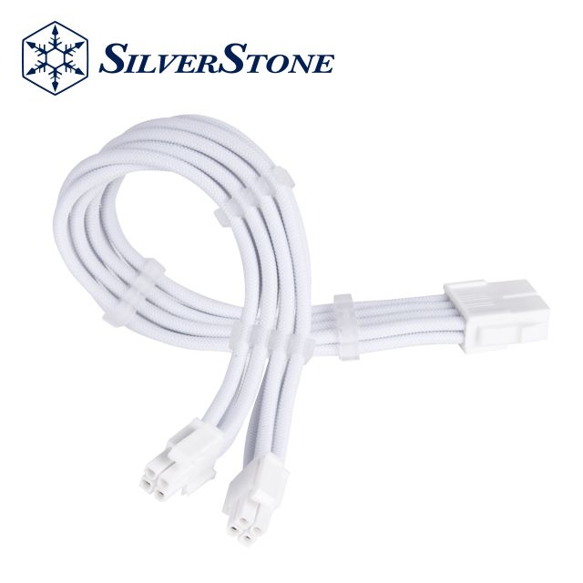 SilverStone 銀欣  PP07E-EPS8W-V2 標準延長電源線材, 1 x EPS12V 8pin (4+4)