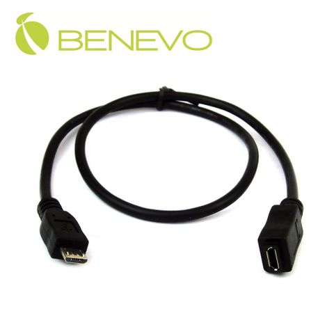 BENEVO 50cm Micro USB公對母延長線 (BUSB0050MCBMF)