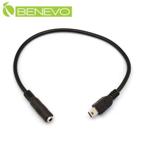 Mini USB公轉3.5mm母 手機耳機轉接短線 (BAU3.5FMBMC)