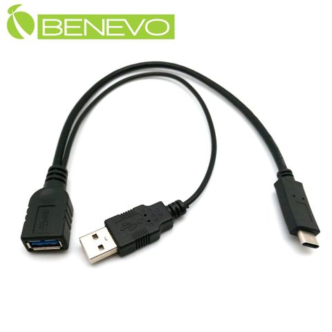 Benevo USB3.1 (USB-C) OTG 數據連接線可外接USB電源 (BUSB31COTGPU)