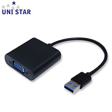 UNI STAR USB3.0 轉 VGA 黑