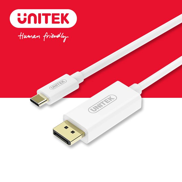 UNITEK 優越者  Type-C 轉 DisplayPort 4K高清轉接線  180cm  (Y-V400AWH)