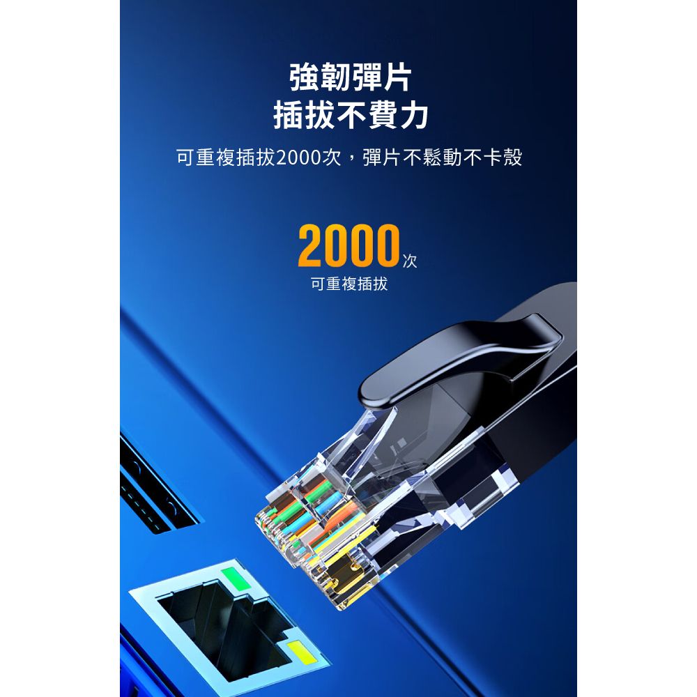 強韌彈片不費力可重複插拔2000次,彈片不鬆動不卡殼2000可重複插拔