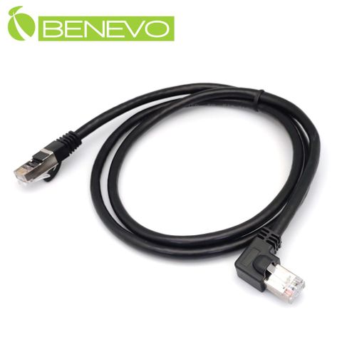 Benevo 左彎型 1米 Cat6 1000Mbps高速網線(純銅) (BCAT6001LB)