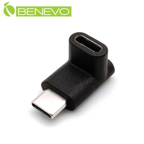 Benevo 上下彎型 USB3.1/USB-C 公對母轉接頭 (BUSB31CMFV)