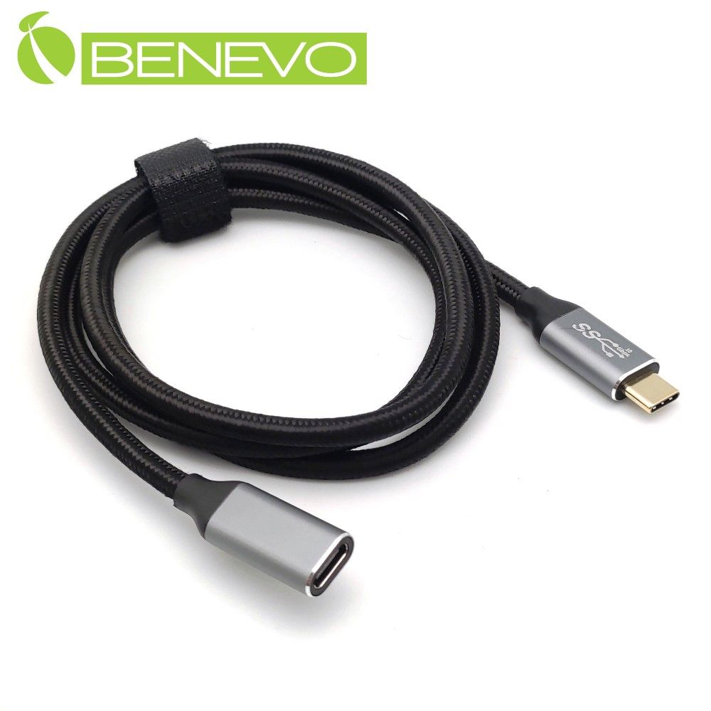 Benevo  1米 USB3.1 Gen2 Type-C公對母訊號延長線(10Gbps/PD100W) [BUSB3100CMF(E100W)]