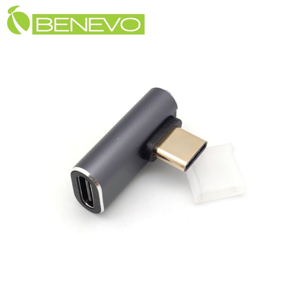  BENEVO側彎型 USB4 Type-C 40Gbps 公對母轉接頭 (BUSB4CMFHS)