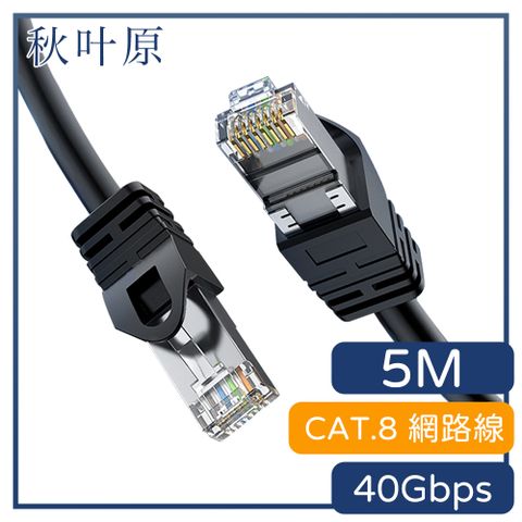 Choseal 秋葉原 【日本】CAT.8 40Gbps傳輸雙遮蔽抗干擾電競網路線5M