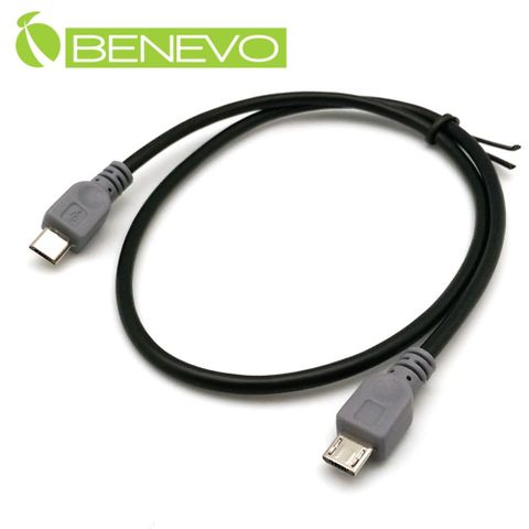 BENEVO 50cm Micro USB OTG 公對公連接線 (BUSB0050MCBMM)