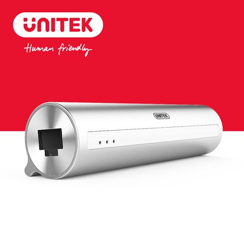 UNITEK Type-c轉3埠USB3.0 HUB 有線網卡(Y-3095)