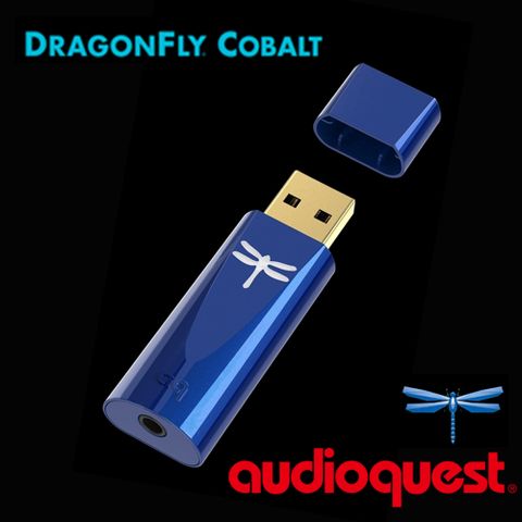★限量送Jitterbug電源優化器*2Audioquest DragonFly USB DAC COBALT 數位轉類比 耳機擴大機 (第四代 COBALT版) 藍蜻蜓