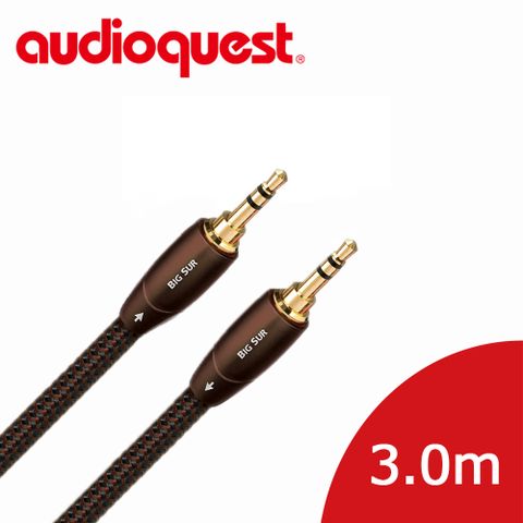 Audioquest 線聖 美國  BIG SUR (3.5mm-3.5mm) 音源訊號線 3.0m