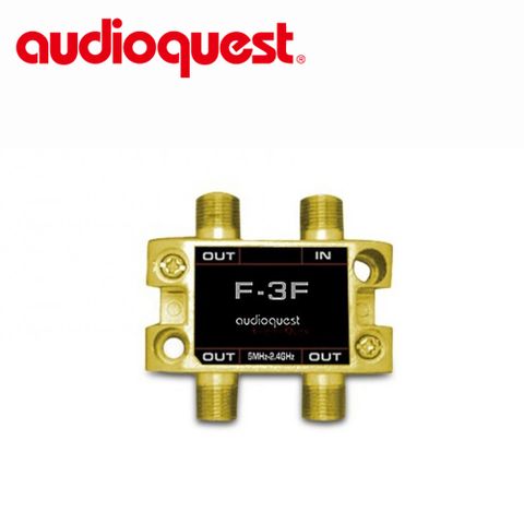 美國線聖 Audioquest F to 3F鍍金 (衛星/第四台分配器)5~3000MHz(1進3出)