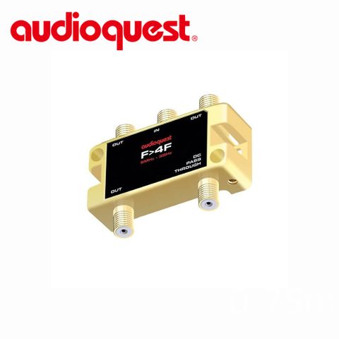 美國線聖 Audioquest F to 4F鍍金(衛星/第四台分配器)5~3000MHz(1進4出)