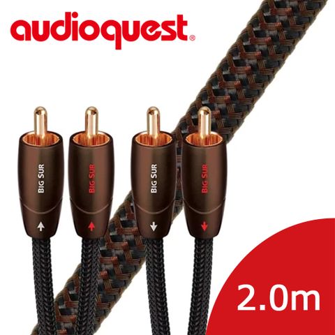美國線聖 Audioquest BIG SUR (RCA-RCA) 音源訊號線 2.0m