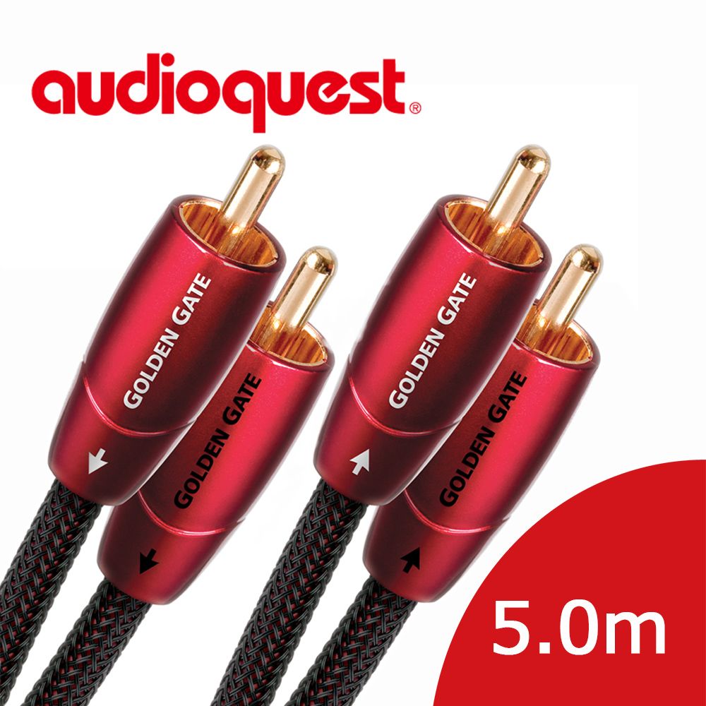 Audioquest 線聖 美國  Golden Gate (RCA to RCA) 訊號線 5M