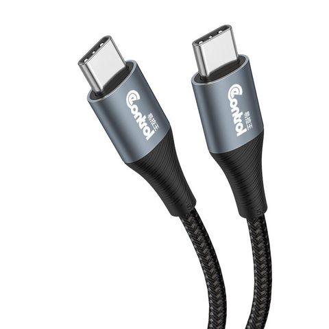 【易控王】0.5米 Type-C to Type-C 240W快充傳輸線 鋁合金外殼 編織線身5入組(30-758-02X5)