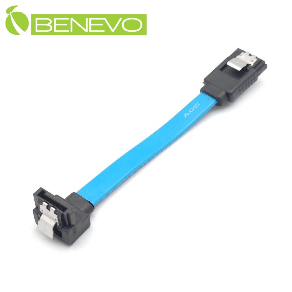 Benevo 單彎型  10cm SATA3.0硬碟數據連接線 (BSATA3010MMD)