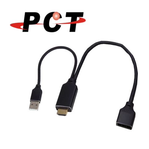 DP 【PCT】大促銷 HDMI 轉 DisplayPort 4K@60Hz 相容 HDCP v 2.2/1.4HDR10