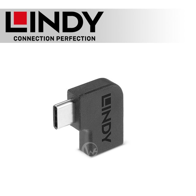 LINDY 林帝   USB3.2 Gen2X2 Type-C 公對母 90度 轉接頭 (41894)