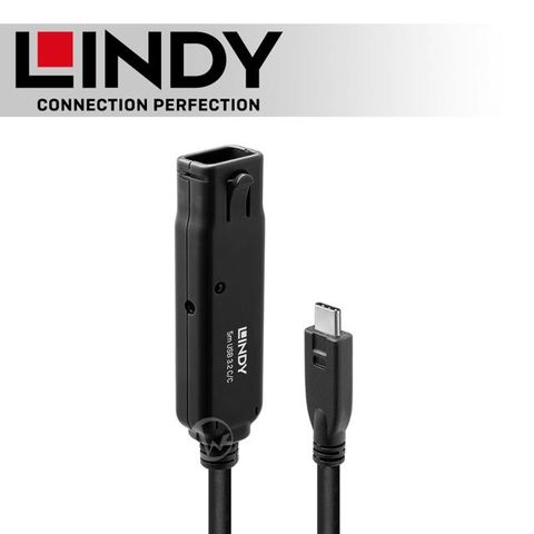 LINDY 林帝 主動式USB3.2 Gen2 純DATA Type-C延長線 5M (43405)