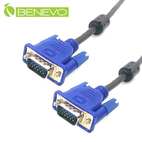 BENEVO 1.5米 高畫質VGA連接線(公對公, 3+7, 20276) [BVGA0150MM(藍頭黑線)]