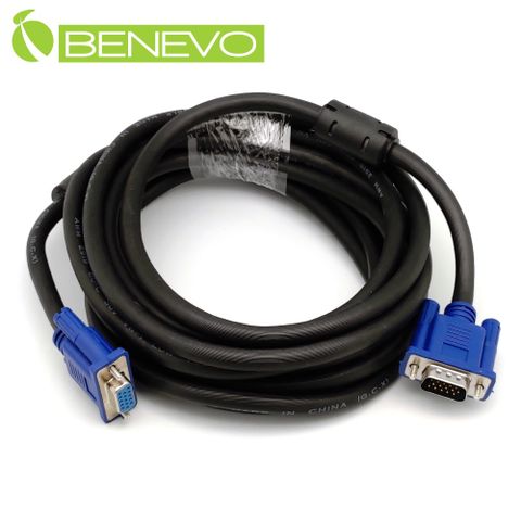 BENEVO 5米 高畫質公對母VGA連接線(3+6, 2919)
