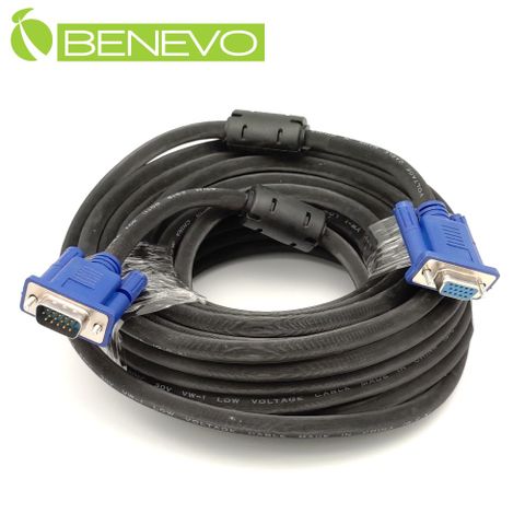 BENEVO 10米 高畫質公對母VGA連接線(3+6, 2919)