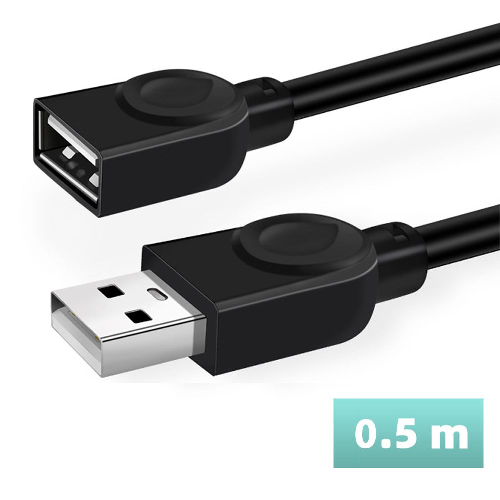  USB2.0 A公對A母延長線-0.5米