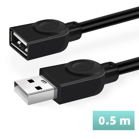 USB2.0 A公對A母延長線-0.5米