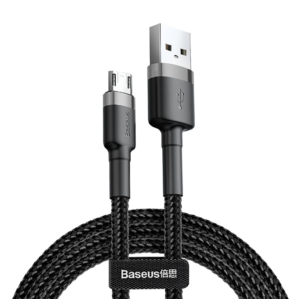  【Baseus】倍思 18W卡福樂USB-A to Micro充電線 50公分