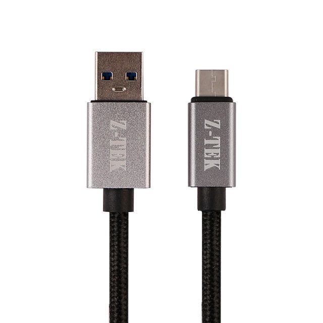 Z-TEK 力特  USB3.1 A/公 To C/公 快速充電/數據傳輸線-灰黑色 L:1M