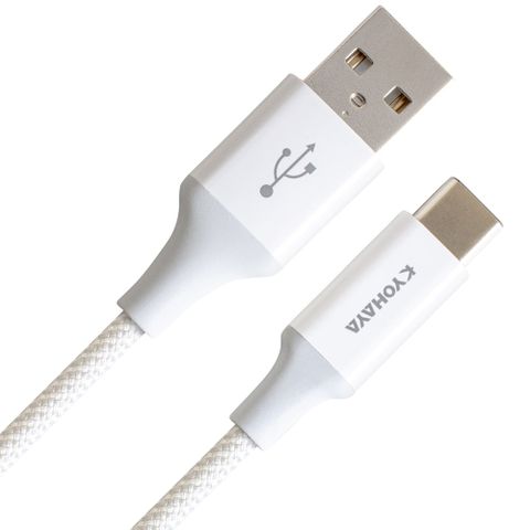 REAICE 【KYOHAYA】USB-A to Type-C 日本同步馬卡龍色系編織充電線(日本進口充電線)共5色