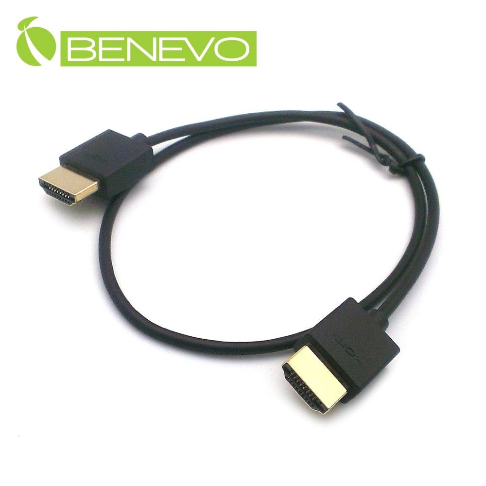Benevo 超細型 0.5M HDMI1.4版影音連接線 (BHDMI4005S)
