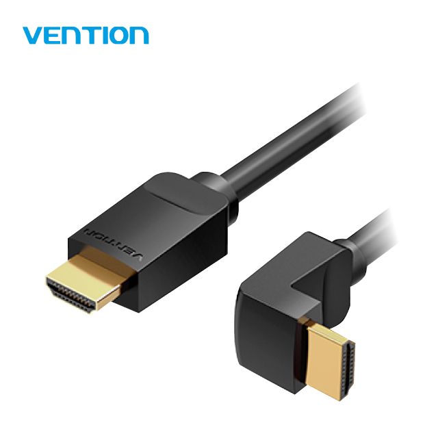 VENTION 威迅   AAR系列 HDMI 彎直頭 1.5M - 頭朝下 每處細節清晰展現 音視頻同步傳輸 機上盒/PS3/4連接HDMI