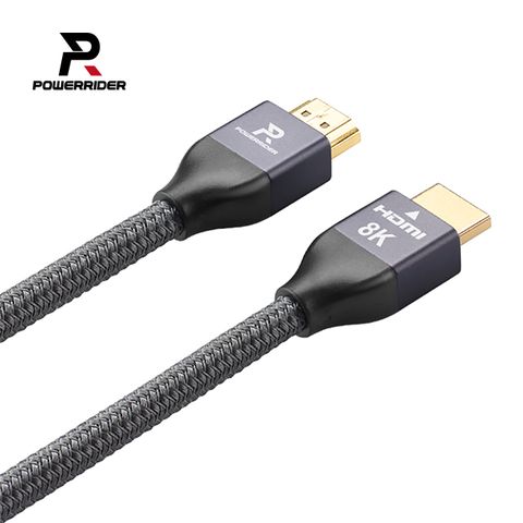 PowerRider 8K HDMI 2.1 超高畫質影音傳輸線 灰色 1.5m