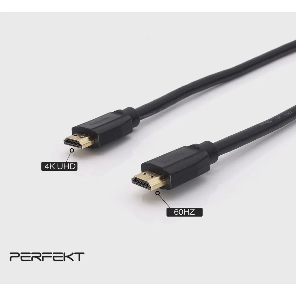 PERFEKT HDMI 4K 影音傳輸線 HDMI to HDMI 高畫質 高速穩定 3M (HD-203)