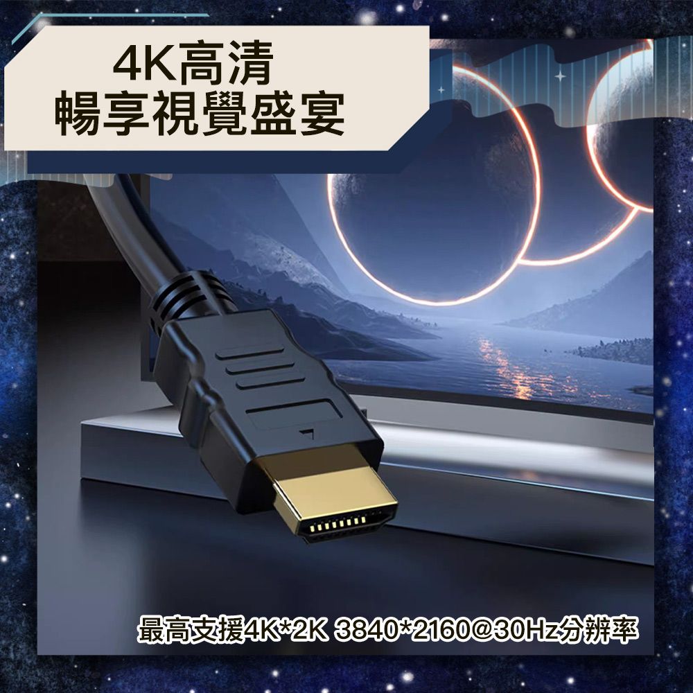 Bravo-u  HDMI協會認證 4K 30fps電競高畫質影音傳輸線 15M