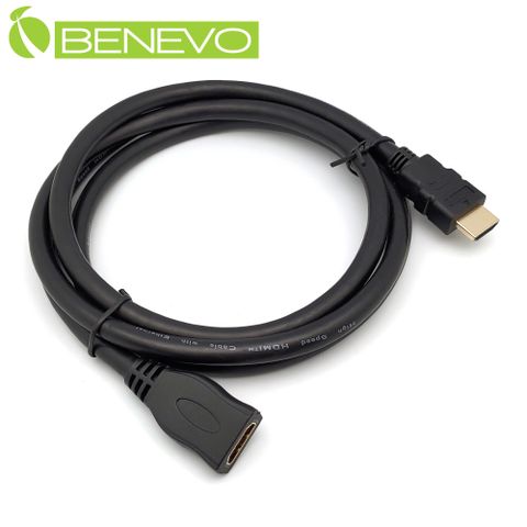 BENEVO專業型 1.5米 高畫質鍍金接頭HDMI1.4影音延伸線(公對母) (BHDMI4015MF)