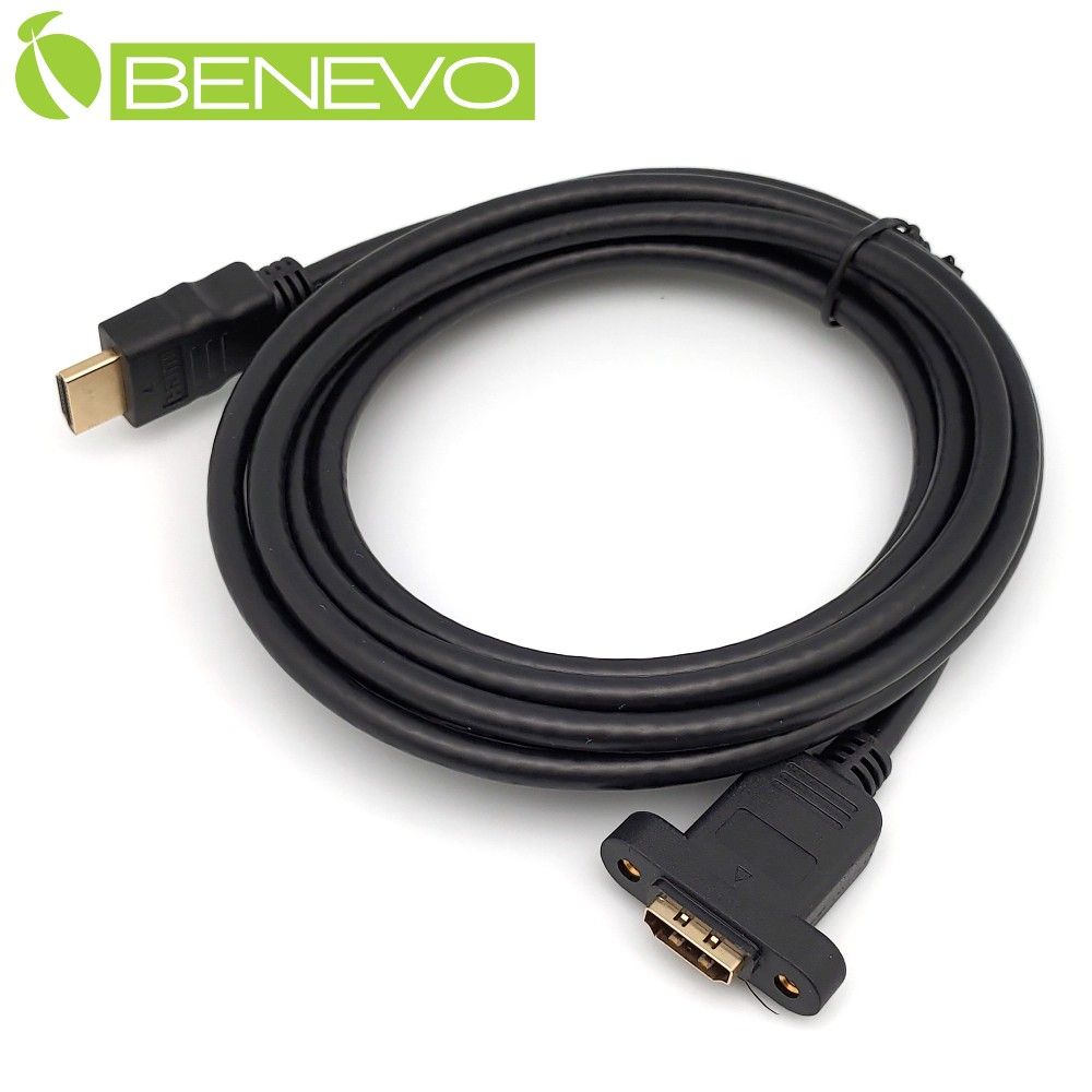 Benevo 可鎖型 2米 高畫質鍍金接頭HDMI1.4影音延長線 (BHDMI4020MFS可鎖)