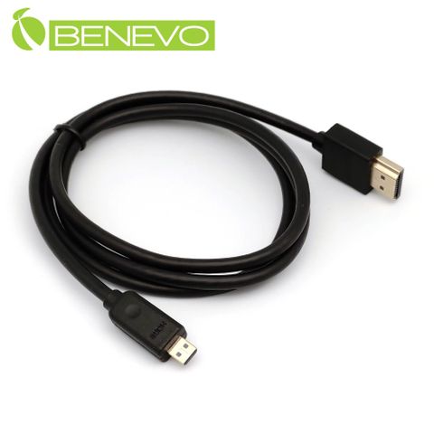 BENEVO 1米 Micro HDMI2.0 高品質影音連接線 (BHDMICRO5010)