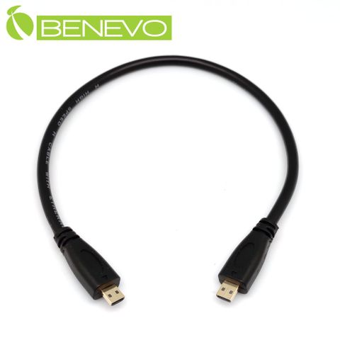 Benevo 30cm Micro HDMI公對公影音訊號連接短線 (BHDMICROM030)
