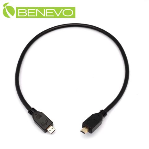 BENEVO 40cm Micro HDMI公對公影音訊號連接短線 (BHDMICROM040)