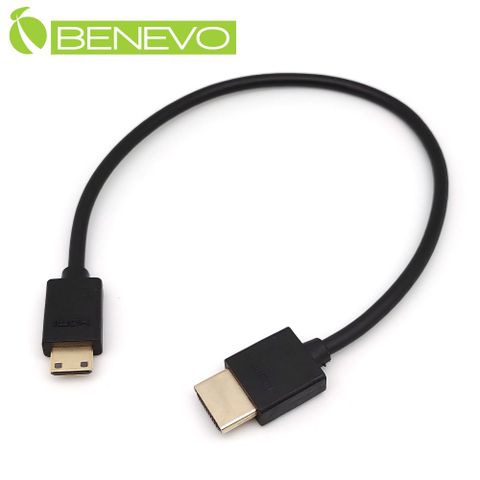 Benevo 30cm Mini HDMI2.0 高品質影音連接線 (BHDMINI5030)